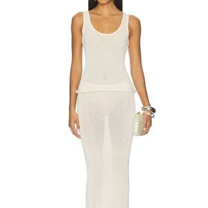 Asta Resort Ana Top in Ivory Sequin NWT